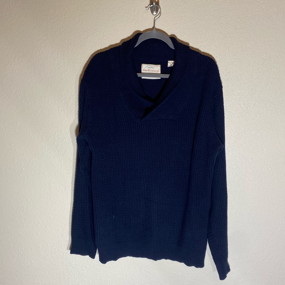 Weatherproof Vintage Men's Shawl Collar Sweater, Size large